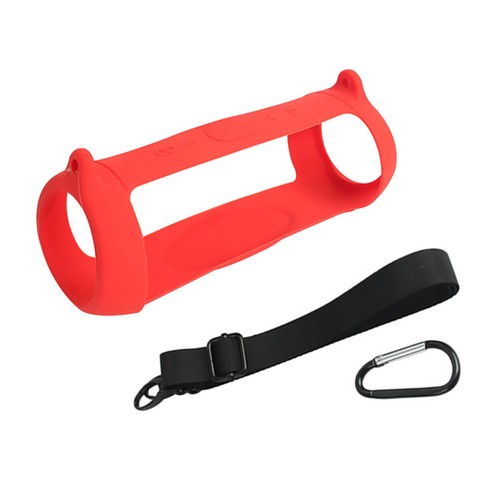 Red bluetooth speaker silicone - red,